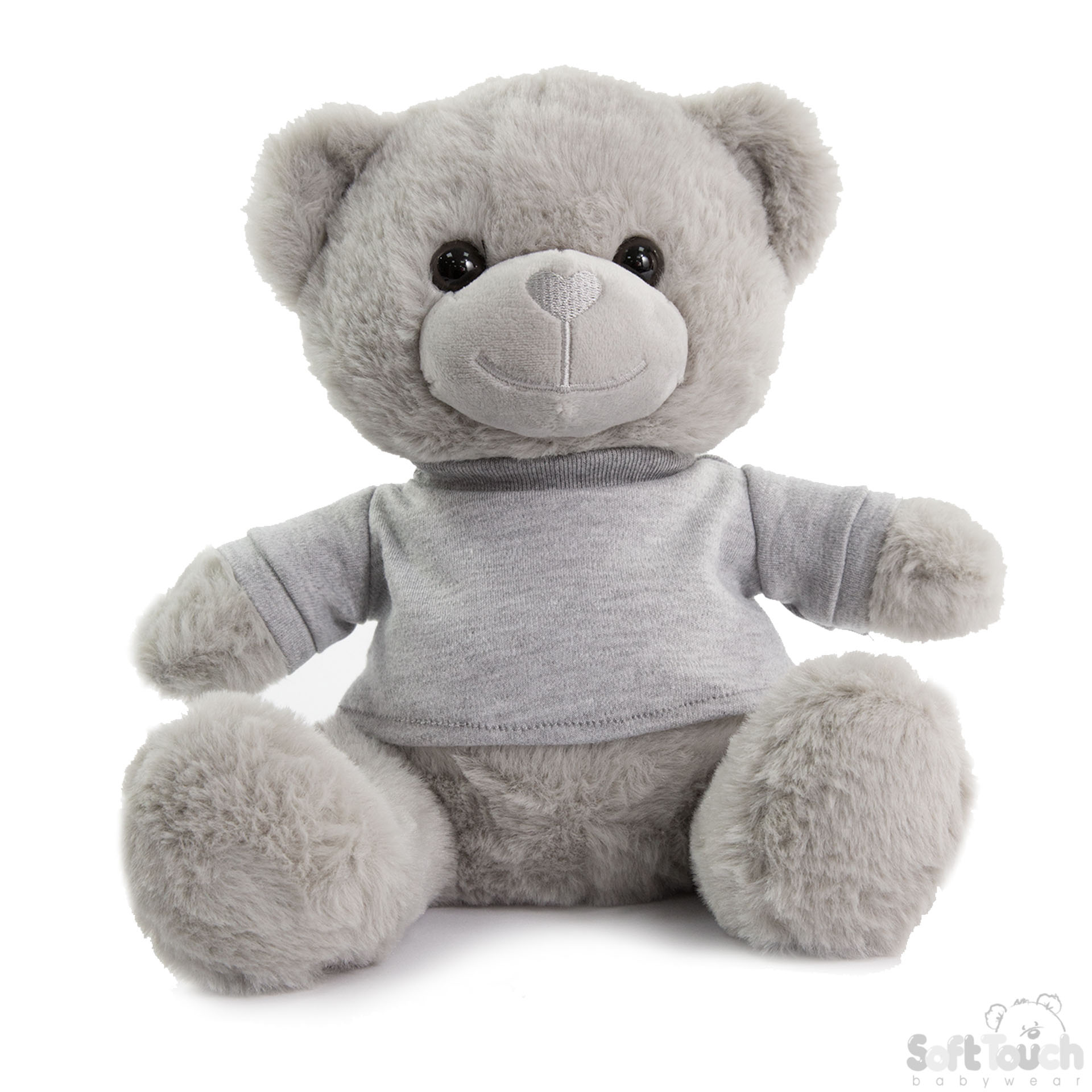 Grey 25cm Teddy Bear W/T Shirt No. TB325-G