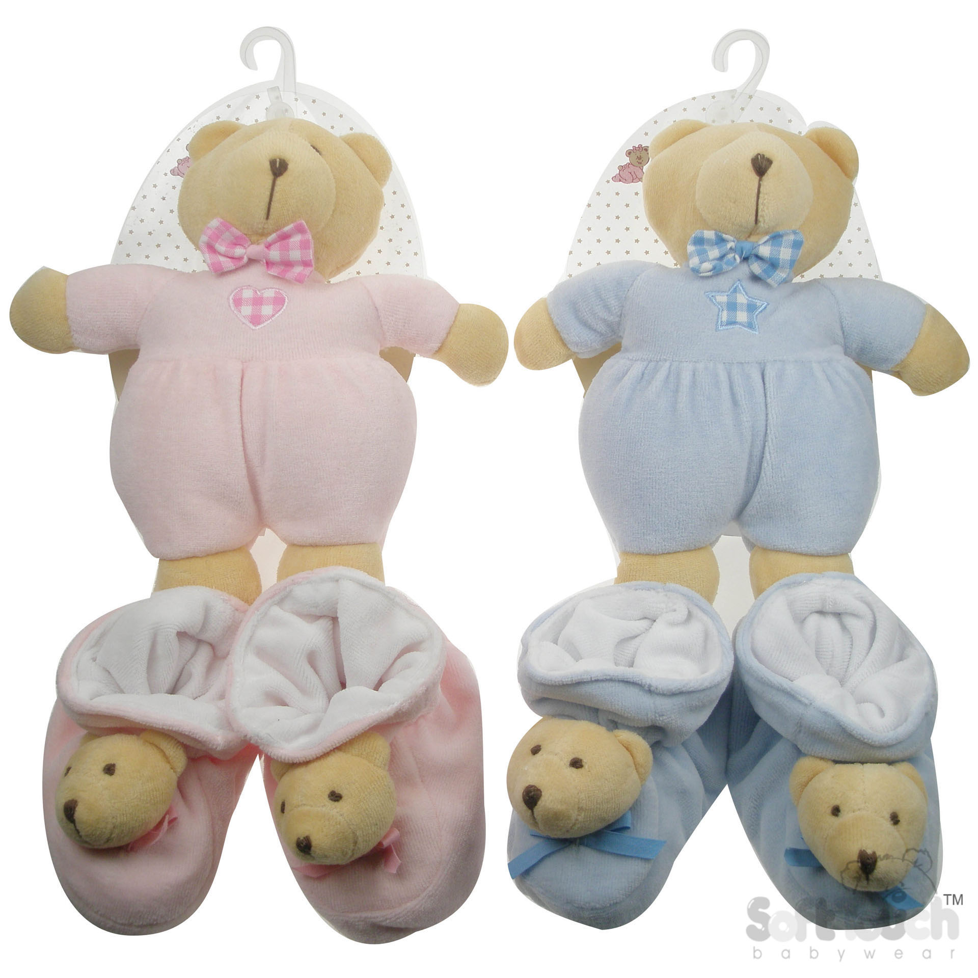 Velour Bear/Bootee Set No.TBB260