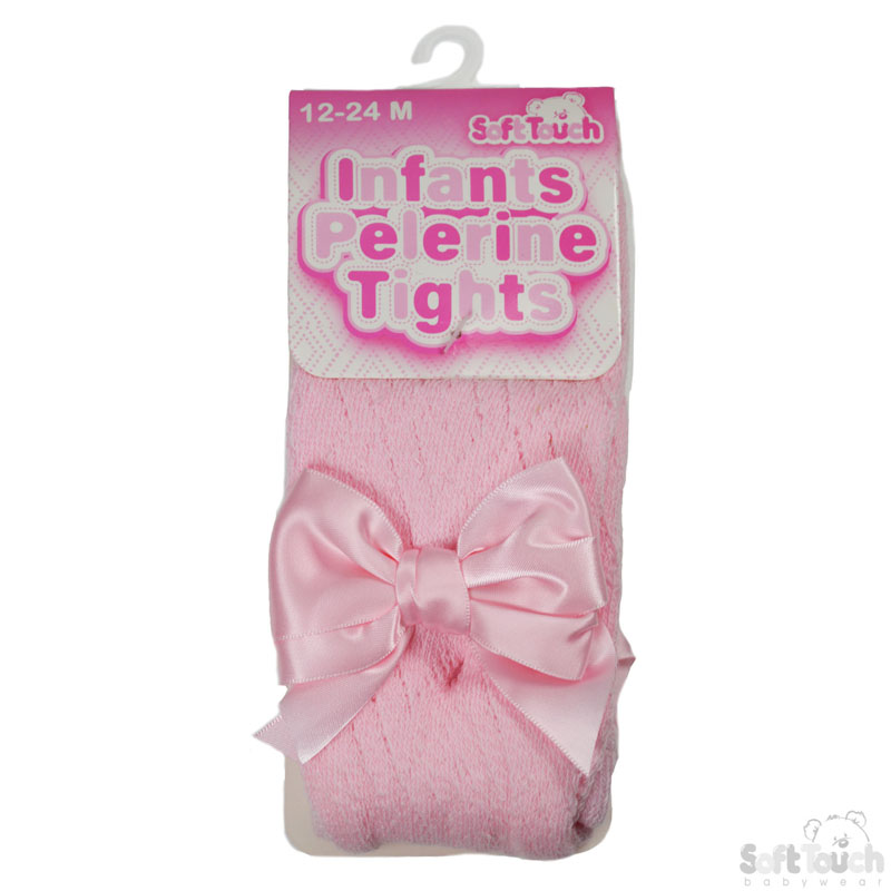 Pink Pelerine Tights W/Bow No. TP10-P