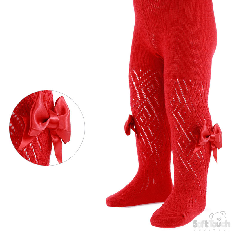 Red Pelerine Tights W/Bow No. TP10-R
