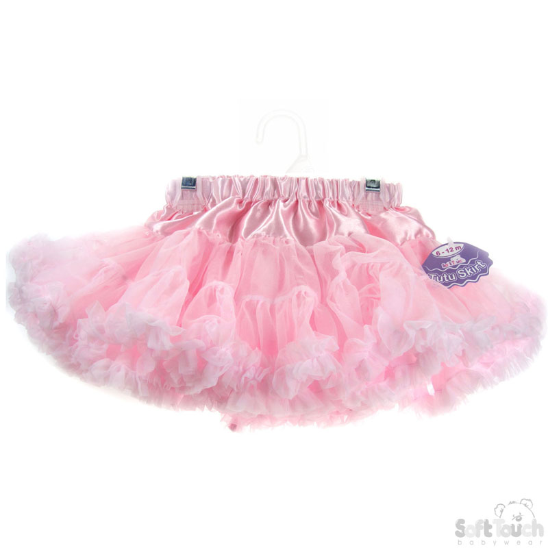 Girls Satin Frilly Tutu Skirt: TS22-LP