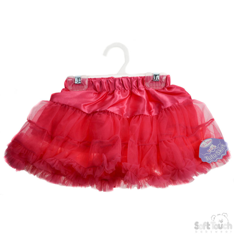 Fuschia Pink Satin Frilly Tutu No. TS24-F
