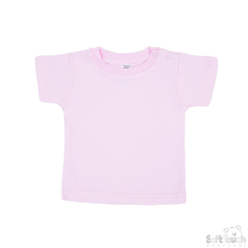Infants Pink Tee Shirt No. TS4652-P-0-3m